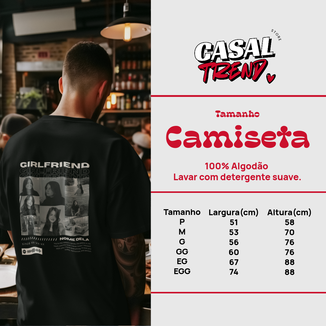 Camiseta Personalizada "Girlfriend"