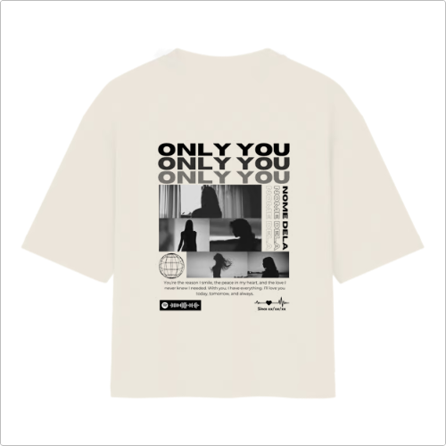 Camiseta Personalizada "Only You" (5 fotos)